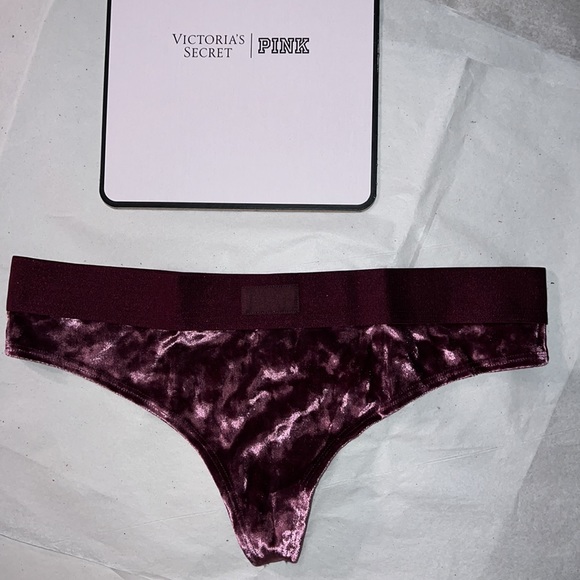 (M) UNISEX Victoria’s Secret VELVET THONG UNDERWEAR - Picture 3 of 14